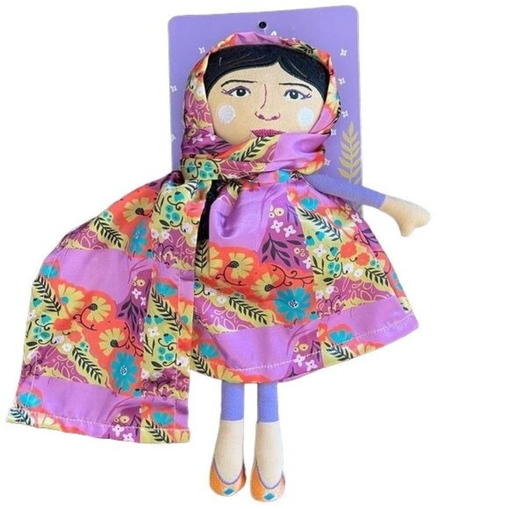 Mudpuppy Piccolina Plush Doll Malala Yousafzai Education Trailblazer New Gift